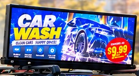 Example ad on the rooftop screen